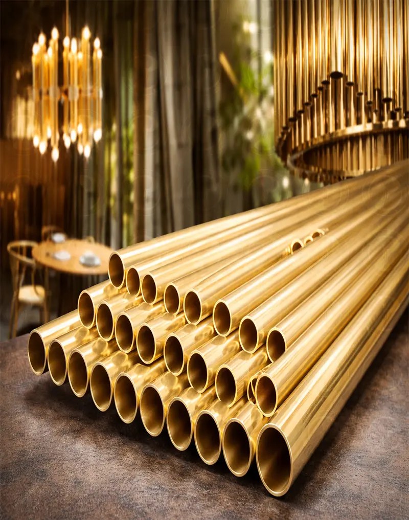 Brass Tubes For Furniture & Lightning Fixtures